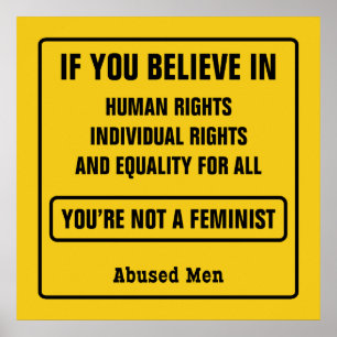 Póster Si crees en los derechos humanos...