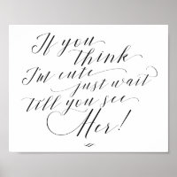Si crees que soy lindo, espera al Rótulo Boda de n