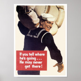 Póster Si dices a dónde va...