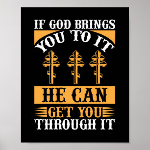 Póster Si Dios Te Lo Lleva, Puede Hacerlo.