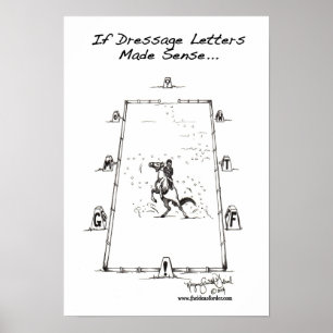 Póster Si el Dressage pone letras a sentido tenido…