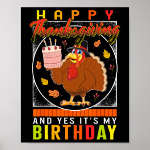 Póster Sí, es mi disfraz de cumpleaños otoño en Turquía