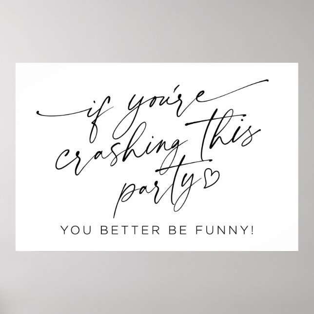 Póster Si estás chocando con este Rótulo Fiesta (Frente)