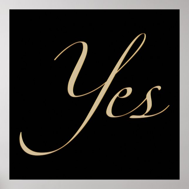 Póster Sí Estilo III (Frente)