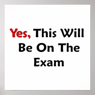 Póster Sí, Esto Estará En El Examen.