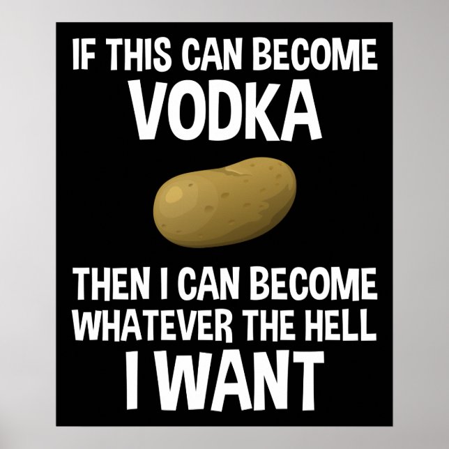 Póster Si esto puede convertirse en Vodka (Frente)