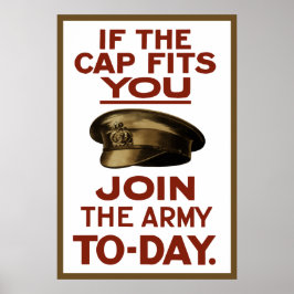 Póster Si La Gorra Te Encaja — Únete Al Ejército