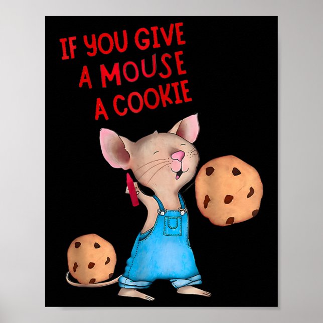 Póster Si Le Das Un Ratón A Una Cookie (Frente)