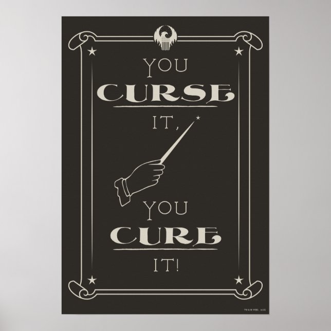 Póster Si Lo Maldices, Lo Curas (Frente)