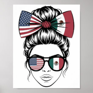 Póster Sí, Los Dos Estoy Orgulloso De La Bandera American