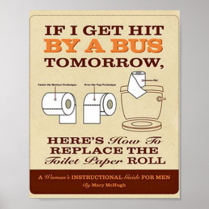 Póster Si Mañana Me Golpean En Un Autobús...