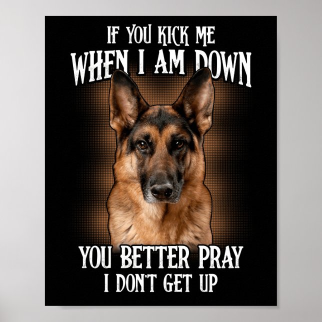 Póster Si Me Matas Cuando Estoy Abajo, Mejor Reza (Frente)