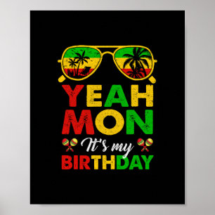 Póster Sí Mon Jamaicano Jamaica Fiesta de Cumpleaños Chic