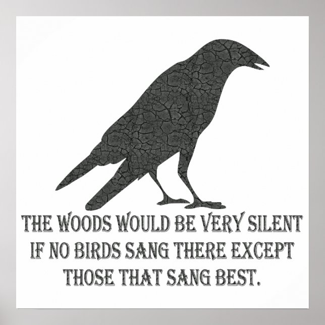 Póster Si ningún pájaro canta (Frente)