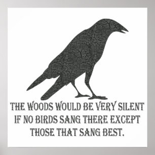 Póster Si ningunos pájaros cantaron