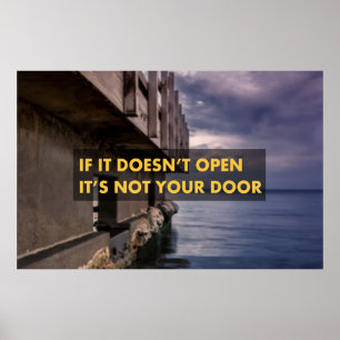 Póster Si no abre, no es tu puerta