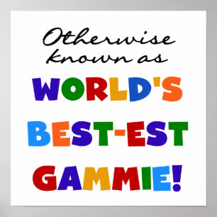 Póster Si no conocido como camisetas del Mejor-est Gammie