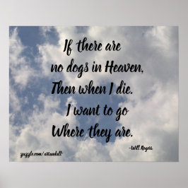 PÓSTER SI NO HAY PERROS DE VOLUNTAD, POSTER