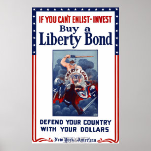 Póster Si no puede inscribirse: invertir