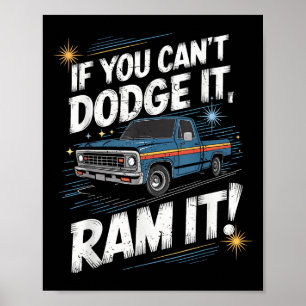 Póster Si No Puedes Esquivarlo Golpéalo Camioneta Ck Up 