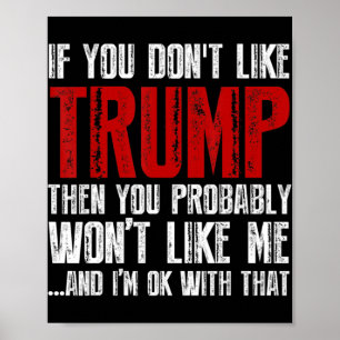 Póster Si no te gusta Trump
