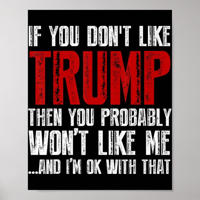 Póster Si no te gusta Trump  (Frente)
