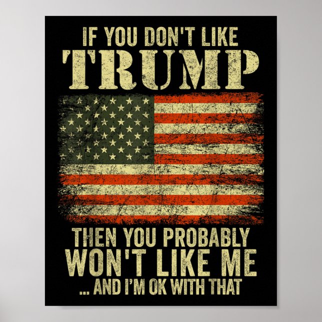 Póster Si No Te Gusta Trump, Probablemente No (Frente)