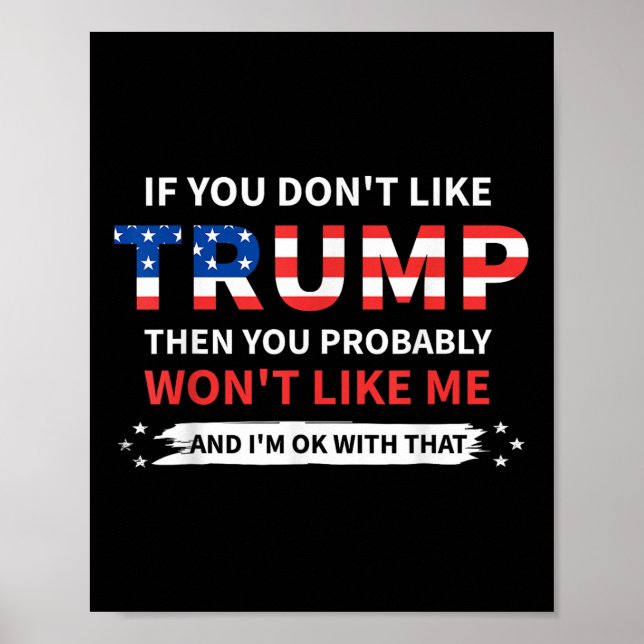 Póster Si No Te Gusta Trump, Probablemente No Te Gustaría (Frente)