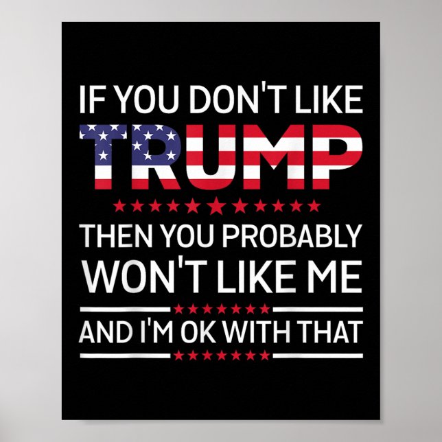 Póster Si No Te Gusta Trump, Probablemente No Te Gustaría (Frente)