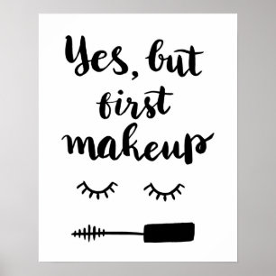 Póster Sí pero primer maquillaje