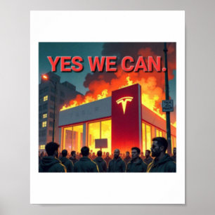Póster Sí Podemos Calcomanía