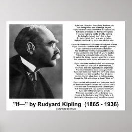 Póster Si Poema De Rudyard Kipling (Foto De Kipling)