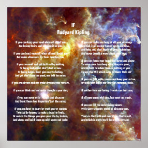 Póster Si por Rudyard Kipling