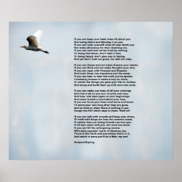 Póster Si por Rudyard Kipling