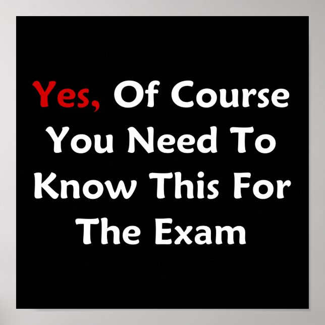 Póster Sí, Por Supuesto Que Necesitas Saber Esto Para El  (Frente)