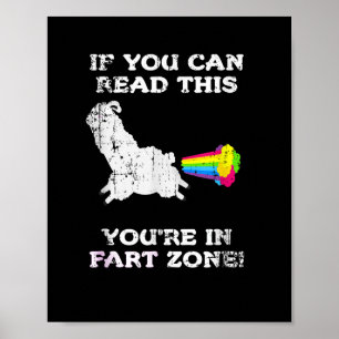 Póster Si Puedes Leer Este Cotismo Gracioso En La Zona De