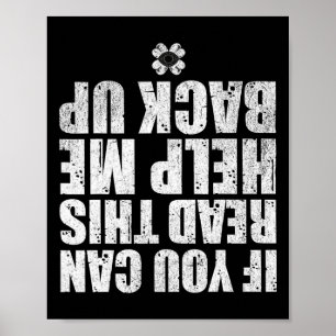 Póster Si Puedes Leer Esto Ayúdame Ck Arriba Divertido St