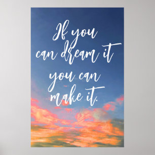 Póster "Si puedes soñarlo" Poster