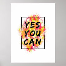 Sí que puedes - Poster de citas motivacionales