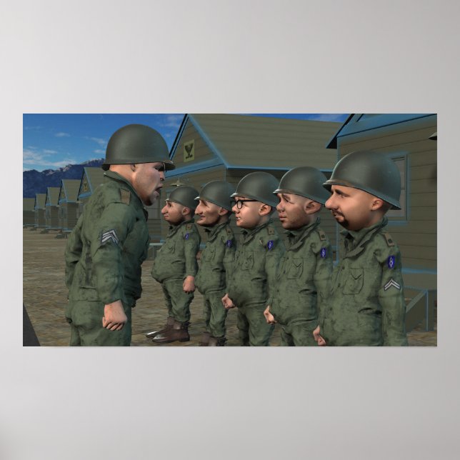 Póster ¡Sí, sargento! - Pequeño Poster (Frente)