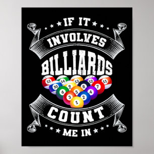 Póster Si Se Trata De Billards Cuéntame En Billard Player