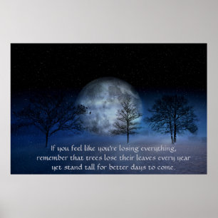 Póster Si sientes que estás perdiendo - Cita Inspiradora