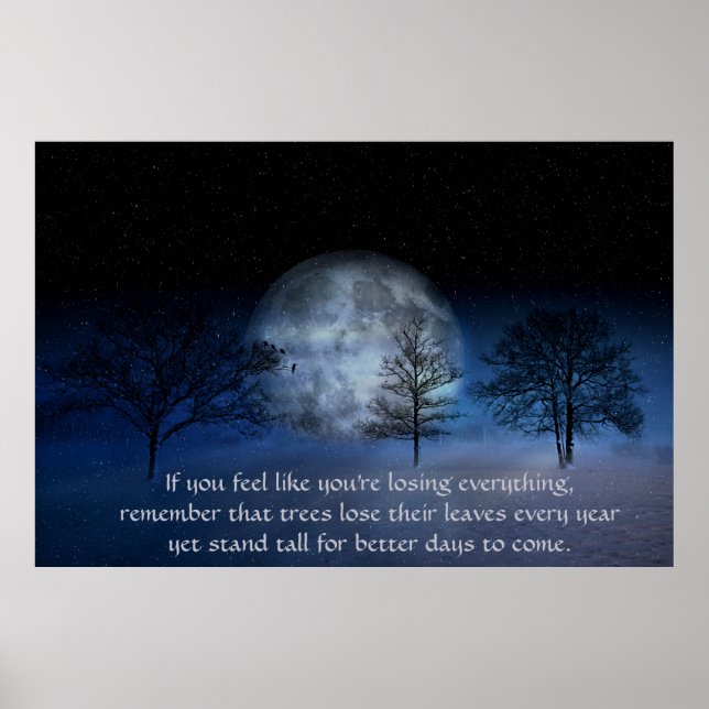 Póster Si sientes que estás perdiendo - Cita Inspiradora (Frente)