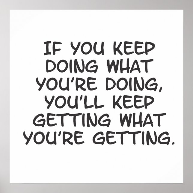 Póster si sigue haciendo lo que hace (Frente)