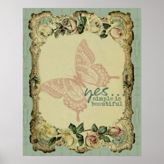 Póster Sí... Simple es hermoso