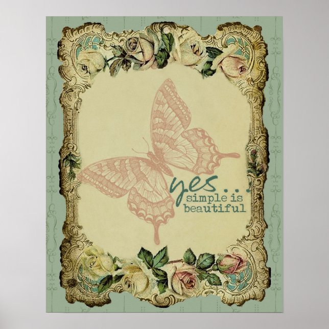 Póster Sí... Simple es hermoso (Frente)