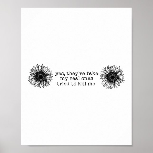 Póster Sí, son supervivientes de la falsa conciencia sobr (Frente)