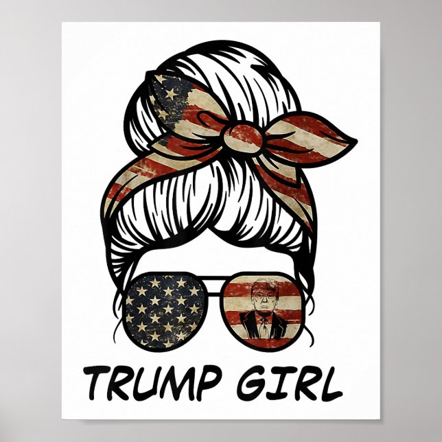 Póster Sí, soy un Chica de Trump que lo supere - eleccion (Frente)