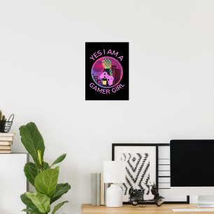 PÓSTER SÍ, SOY UNA CHICA GAMER