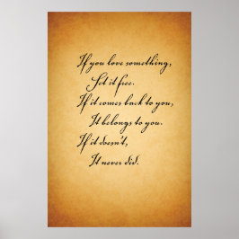 Póster Si Te Encanta Algo. ... ...